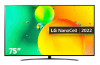 LG 75" INCH NANOCELL DISPLAY 4K HDR SMART TV SK8100 SERIES, WEBOS SMART 3.5 OPERATING SYSTEM, WIFI, LAN, AND BLUETOOTH CONNECTIVITY, USB AND HDMI CONNECTION JACKS,3840 x 2160 DISPLAY RESOLUTION,  9 PICTURE MODES,THINQ AI  FUNCTIONS, SLIM DESIGN,BLACK
