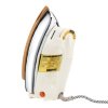 GEEPAS DRY IRON GDI23011,1200W POWER, NON STICK, GOLD SOLE PLATE, AC 220-240V, SILVER/ WHITE