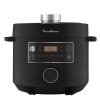 MOULINEX TURBOCUISINE PRESSURE COOKER 5L-CE753827 , ELECTRIC, MULTI-COOKER, AUTOMATIC COOKING, MANUAL CONTROL, NON-STICK POY, STAINLESS STEEL- BLACK