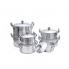 COOKWARE DISHES 7 PIECES,NON-STICKY,STAINLESS STEEL,DURABLE,SILVER BY TORNADO
