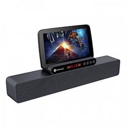 NEW RIXING WIRELESS SPEAKER NR-5017 BLUETOOTH SOUNDBAR,10W 3D STEREO SOUND SYSTEM SUPPORT TF AUX SOUND HOME THEATER TV COMPUTER SPEAKER, 1800MAH BATTERY FOR 6HRS PLAY TIME