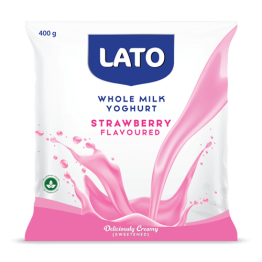 LATO WHOLE MILK FLAVORED, STRAWBERRY, FLAVOURED YOGHURT,100g, 250g,400g, 500g, HEALTHY, TASTY, INSTANT, CONVENIENT, FOR CHILDREN AND ADULTS