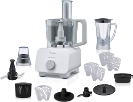 PANASONIC FOOD PROCESSOR MKF510 800W, MULTI PRO COMPACT, QUICK AND SIMPLE, VARIETY OF ATTACHMENTS, EASY TO OPERATE, 25 DIFFERENT FUCTIONS, WHITE