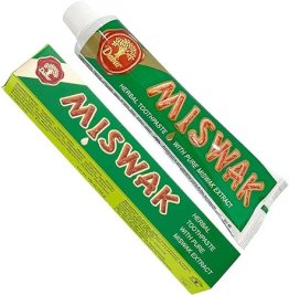 ORIGINAL ORIENTAL DABUR MISWAK TOOTHPASTE 50g,120g, FLUORIDE-FREE, NATURAL AND HERBAL INGREDIENTS, ELIMINATE BACTERIA, PROMOTE HEALING, PREVENT INFLAMMATION, ANTIBACTERIAL FOR ADULTS.