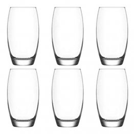 OVAL WATER GLASS, COLORLESS- 6PIECES