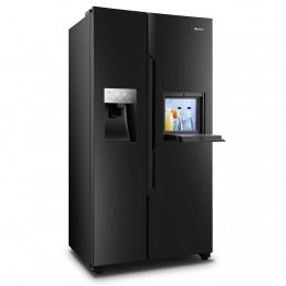HISENSE 700L REFRIGERATOR,MODAL H700SS-IDB,SIDE BY SIDE WITH ICE MAKER,WATER DISPENSER,TOTAL NO FROST,STAINLESS STEEL