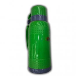 VACUUM THERMOS FLASK,STAINLESS STEEL,1.8 LITRES, DURABLE, PORTABLE, GREEN COLOR