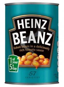 BAKED BEANS WITH TOMATO SAUCE 415g, DELICIOUSLY RICH  BY HEINZ BEANZ