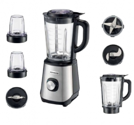 KENWOOD BLENDER 2L,DOUBLE SAFETY SYSTEM,STAINLESS STEEL BLADES,2 SPEED PLUS PULSE,CLEAR DURABLE GLASS BEAKER