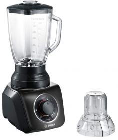 SILENT MIX BLENDER 1.5L 4 IN 1,CENTRAL KNOB, TWO INDIVIDUAL AUTOMATIC PROGRAMS, PULSE FUNCTION,THERMO SAFE GLASS,   700W POWER, BLACK, BY BOSCH
