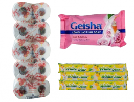 [BUNDLE]10 PIECES OF EUROSILK JUMBO TOILET PAPERS,3 BARS OF WHITE STAR LUANDRY SOAP 1KG, AND 3 BARS OF GEISHA BATHING SOAP 175g