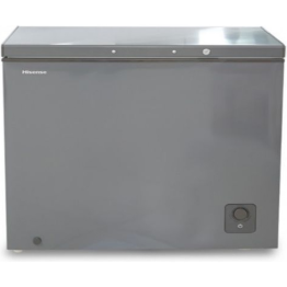 HISENSE CHEST FREEZER 260L, A++ ENERGY SAVING AND LOW NOISE BEAST, ADJUSTABLE THERMOSTAT, POWER INDICATOR FUNCTION, WATER DISPOSAL DEVICE, FAST FREEZE, FCF260R02W, GREY