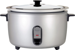 PANASONIC 7L COMMERCIAL RICE COOKER, 208V EXTRA LARGE CAPACITY,  ONE TOUCH OPERATION, AUTOMATIC SHUT OFF SENSE, SR-GA721,SILVER