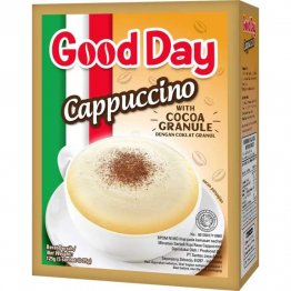 INSTANT CAPPUCCINO WITH COCOA GRANULE 25g,GOOD DAY,5 SACHETS