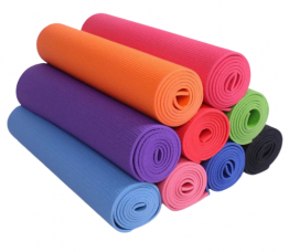 YOGA/EXERCISE MAT,​COMFORTABLE,10MM THICKNESS,SKID STRIPES,PERFECT WRAPPING,LIGHT WEIGHT,SLIP-RESISTANCE SURFACE