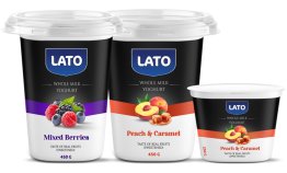 LATO WHOLE MILK FRUIT YOGHURT ,250g,450g, THICKER, TASTIER, HEALTHIER, CREAMY, FRUITY SWEET AND TART FLAVORS FOR CHILDREN AND ADULTS
