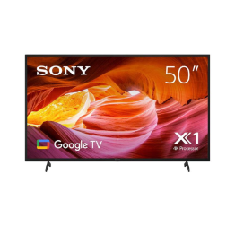 SONY 50'' GOOGLE TV, 50 INCHES DISPLAY, 720P RESOLUTION, DTS VIRTUAL X TECHNOLOGY, GAME MODE, BLUETOOTH CONNECTIVITY AND GOOGLE ASSISTANT, KD50X75, BLACK