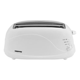 GEEPAS 4-SLICE BREAD TOASTER GBT9895, 1100W, REMOVABLE  CRUMB TRAY, CORD STORAGE, 7 SETTINGS WITH CANCEL, DEFROST & REHEAT FUNCTION, WHITE