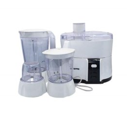 GEEPAS  4-IN-1 FOOD PROCESSOR GSB9890, 600W, 1.5L CAPACITY, STAINLESS STEEL BLADES, PLASTIC WITH SAFETY LOCK, WHITE