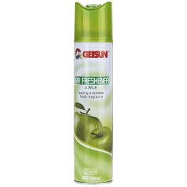 GETSUN AIR FRESHENER SPRAY APPLE 300ml, G-1081G, INDOOR, ELIMATES STURBON ODOR AND SMOKE INSTANTLY, AIR PURIFIER, EFFECTIVE, HIGH QUALITY, FRIENDLY SCENT, HEALTHY, SUITABLE FOR USE IN TOILET, OFFICE, HOTEL, CAR, GREEN, BY GETSUN