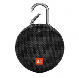 CLIP 3 BLUETOOTH SPEAKER ,CRYSTAL CLEAR SOUND,NOISE CANCELLING,WIRELESS STREAMING,UP TO 10 HOURS OF PLAYTIME,WATERPROOF & DURABLE,CLIP & PLAY,BLACK BY JBL