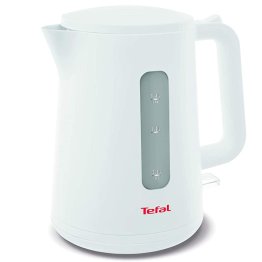 TEFAL ELEMENT KETTLE KO200127 , 1.7L, CORDLESS, ELECTRIC, 2400W, CONCEALED HEATING ELEMENT, STAINLESS STEEL, PLASTIC- WHITE