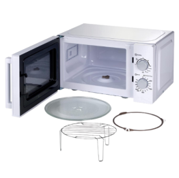 KENWOOD MICROWAVE OVEN 20L, MWM21WH, 1000W, UPTO 35 MINS TIMER, 5 POWER LEVELS,  ENAMEL, STAINLESS STEEL - WHITE