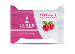 LANZO BAR SOAP CARTON 18X200g, VANILLA AND RASPBERRY, SCENTED SOAP, PROTECTS SKIN, SMOOTH, VANILLA AND RASPBERRY FRUITY ESSENCE, PINK, BY LANZO