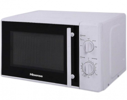 HISENSE MICROWAVE 20L,H20MOWS1,700W,6 POWER LEVELS SETTING,DEFROST FUNCTION,DURABLE MIRROR GLASS DOOR,360° ROTATING HEATING PLATE,30 MIN COOKING TIME
