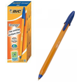 BIC BALLPOINT PEN 50 PIECES, FINE WRITTING, ANTI-FADE INK,STEEL TIP, EASY TO USE, HIGH QUALITY AND DURABLE, ORANGE