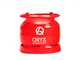ORYX GAS 6KG CYLINDER WITH LPG GAS PURCHASE, CONVIENENT FUEL TYPE, PORTABLE, SAFE, CLEAN, EFFICIENT COOKING METHOD, RED