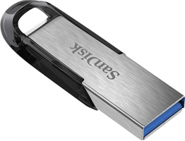 USB FLASH DRIVE,16GB,3.0,ULTRA FLAIR,UP TO 150MB/s TRANSFER SPEED,MOVES FILES FASTER,RESCUE PRO DELUXE SOFTWARE,BLACK BY SANDISK