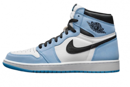 CANVAS SHOES,SLEEK,COMFY,HIGH-TOP LACE-UP,SEGMENTED THICK RUBBER SOLE,OBSIDIAN/BLUE CHILL-WHITE BY MICHAEL JORDAN
