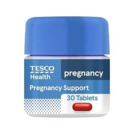 TESCO HEALTH PREGNANCY SUPPORT 30 TABLETS, WITH OMEGA 3, MULTI VITAMINS & MINERALS, 21 SPECIAL NUTRIENTS
