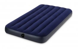 INFLATABLE MATTRESS, AIR BED,  AIR PUMP, PORTABLE, INFLATE AND DEFLATE EASILY, ROYAL BLUE