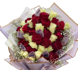 MONEY FLOWER BOUQUET, FRESH ROSES,PURELY NATURAL, AROMATIC FLOWERS,MONEY FOLDING ART, FOR GIFTS AND DECORATION