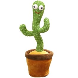 DANCING AND TALKING CACTUS TOY, ADJUSTABLE  VOLUME, MIMICS, SINGING CACTUS, 120 SONGS, ACTIVE TOY, COLORFUL