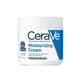 CERAVE DAILY MOISTURIZING CREAM 539G, DRY TO NORMAL SKIN, BODY LOTION, FACIAL MOISTURIZER, WITH HYALURONIC ACID AND CERAMIDES, FRAGRANCE FREE