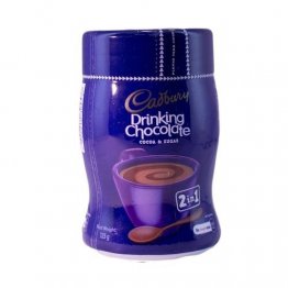 CADBURY DRINKING CHOCOLATE 125g,2IN1,SWEET,SMOOTH,COCOA AND SUGAR,HEALTHY,BROWN