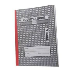 3 QUIRE COUNTER BOOK A4, HARD COVERED NOTE BOOK, SINGLE LINED, PERFECT FINISH AND SUPERIOR BINDING, SUPERIOR QUALITY PAPER, BLACK