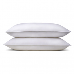 MICRO FIBRE PILLOWS, ONE PAIR , SOOTHING SOFT, COMFORTABLE, WHITE