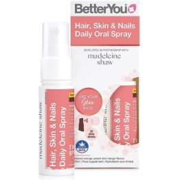 BETTER YOU DAILY ORAL SPRAY 25ML, MULTIVITAMIN AND MINERAL, HAIR, SKIN & NAILS, NATURAL, ORANGE, PEACH, MANGO FLAVOUR