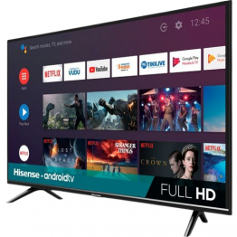 HISENSE ANDROID SMART TV 40 INCH DISPLAY,LED, FULL HD 1080P RESOLUTION,BUILT IN WIFI, BLUETOOTH CONNECTIVITY, BLACK