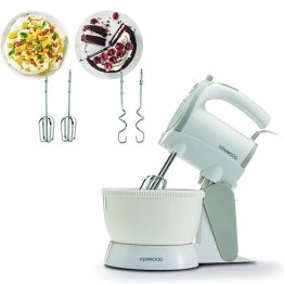 KENWOOD MIXER WITH BOWL HMP22, 2.4L, 300W, HAND MIXER WITH BOWL, 5 SPEEDS + TURBO FUNCTION, EJECT BUTTON FOR EASY REMOVING - WHITE