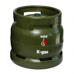 K-GAS, 6KG CYLINDER WITH LPG GAS, CONVENIENT FUEL TYPE, GREAT COOKING SOLUTION, EFFICIENT ENERGY SOURCE, PORTABLE, GREEN BY RUBIS