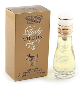 LADY MILLION PERFUME 15ML,  NO.306 FOR WOMEN,  STRONG FLORAL FRUITY FRAGRANCE, SEXY VIBES, LONG LASTING, CREAM, BY  SMART COLLECTION