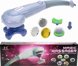 MAGIC MASSAGER, CORDED ELECTRIC, COMPLETE BODY, HEAD, NECK, SHOULDER, BACK, LEG, FOOT, PAIN RELIEF FOR MEN AND WOMEN, FAT REDUCTION JOINT PAIN, MULTICOLOR