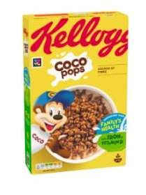 KELLOGG'S COCO POPS, 480g,500g, NUTRITIOUS, HEALTHIER SOURCE OF ENERGY, CRUNCHY, VERSATILE, CONVENIENT, THIN CRISPY, SALTY, LOW-FAT CHOCOLATE-FLAVORED BALANCED BREAKFAST