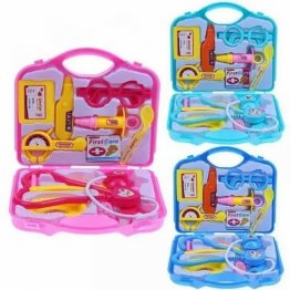 KIDS PLAY MEDICAL KIT,SET OF 12 PIECES,SMOOTH,ROUNDED EDGES,GREAT LEARNING TOOLS,FUN,DURABLE PLASTIC