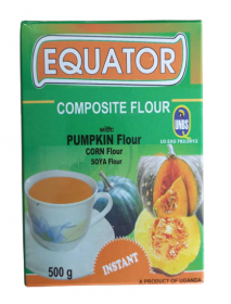PUMPKIN FLOUR 500g,EQUATOR COMPOSITE, INSTANT,WITH CORN AND SOYA BLENDED,NUTRITIOUS,HEALTHY,ORANGE BY ECOFAP